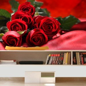 Painel Adesivo Flores Rosas Flor P20