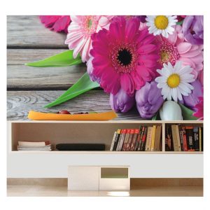 Painel Adesivo Flores Jardim Flor P28
