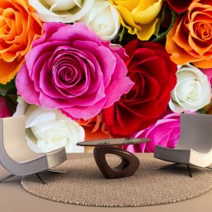 Painel Adesivo Flores Flor Rosas GG285