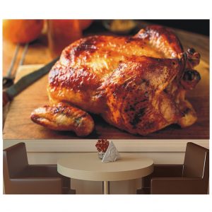 Painel Adesivo Cozinha Frango Assado S01
