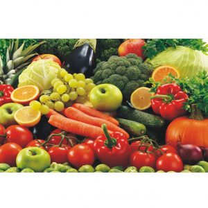 Painel Adesivo Cozinha Frutas Legumes J264