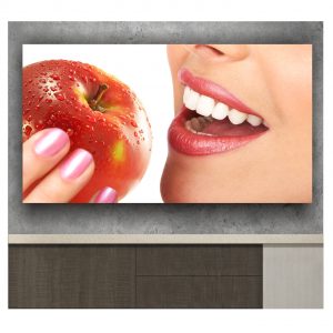 Painel Adesivo Maçã Sorriso Fruta S161