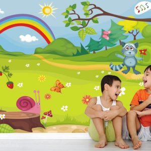 Adesivo Painel Infantil Jardim Encantado M02