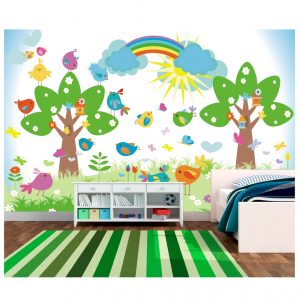 Adesivo Painel Infantil Árvore Floresta M10