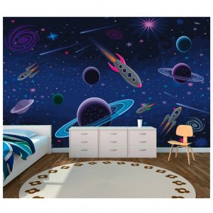 Adesivo Painel Infantil Sistema Solar Foguete M13