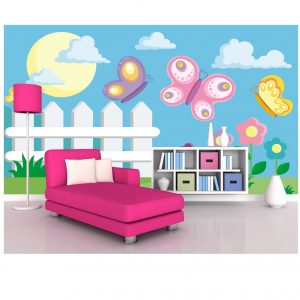 Adesivo Painel Infantil Jardim Encantado Borboleta M17