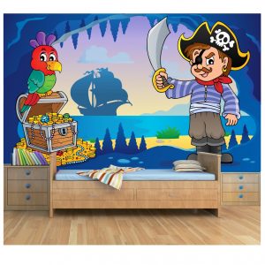Adesivo Painel Infantil Barco Piratas M34