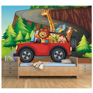 Adesivo Painel Infantil Zoo Safari Gipe M43