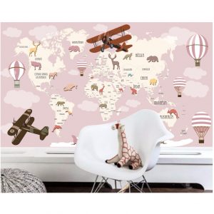 Painel Adesivo Mapas Mundi Infantil M112