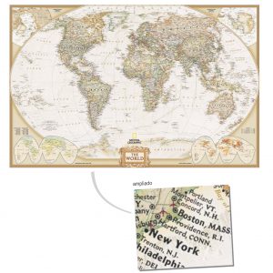 Adesivo Painel Mapa do Mundi Gigante GG04