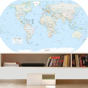 Painel Adesivo Mapas Mundi 2016 Países M30