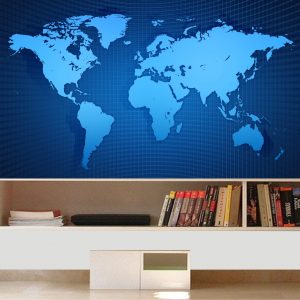 Painel Adesivo Mapas Mundi Países M36