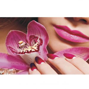 Painel Adesivo Salão de Beleza Maquiagem Batom J214