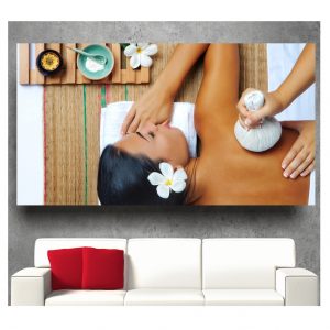Painel Adesivo Massagem Spa Salão S117
