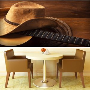 Painel Adesivo Música Musical Violão Country Sertanejo M03