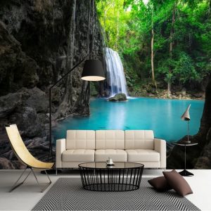 Painel Adesivo Natureza Cachoeira Gruta GG224