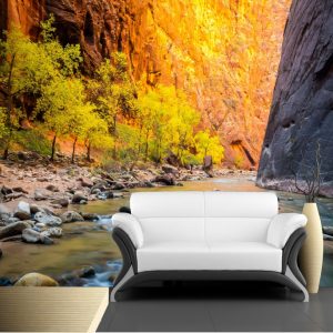 Painel Adesivo Natureza Rio Paisagem GG239