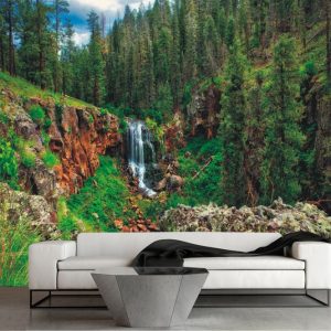 Painel Adesivo Natureza Floresta Árvores GG252