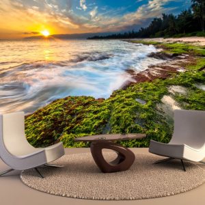 Painel Adesivo Natureza Praia Paisagem GG291