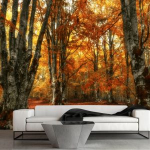 Painel Adesivo Natureza Floresta Árvores GG315