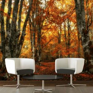 Painel Adesivo Natureza Floresta Árvore GG316