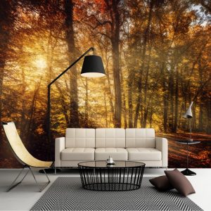 Painel Adesivo Natureza Floresta Árvores GG321