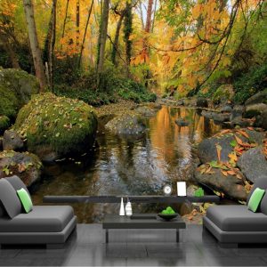 Painel Adesivo Natureza Floresta Árvores GG323