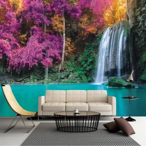 Painel Adesivo Natureza Cachoeira Lagoa GG348