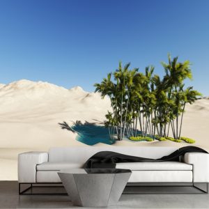 Painel Adesivo Natureza Deserto Oasis GG365