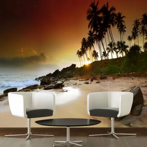 Painel Adesivo Natureza Praia Paisagem GG402