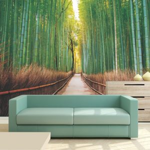Painel Adesivo Natureza Trilha Bambu GG437