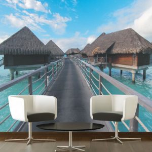 Painel Adesivo Natureza Praia Mar Viagem GG464