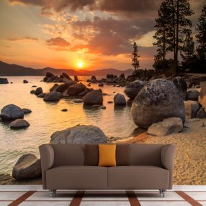 Painel Adesivo Natureza Riacho Pedras GG529