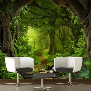 Painel Adesivo Natureza Floresta Árvore GG598