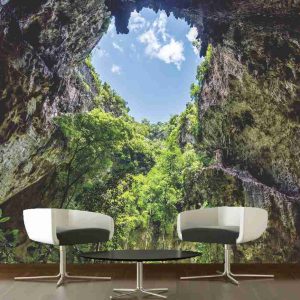 Painel Adesivo Natureza Caverna Gruta GG749