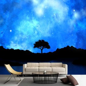Painel Adesivo Natureza Céu Árvore GG853