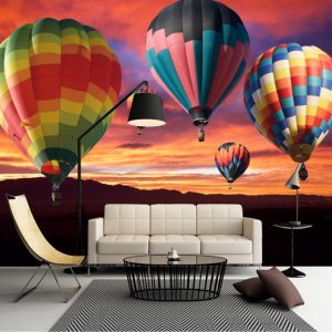 Painel Adesivo Natureza Balões Céu GG226