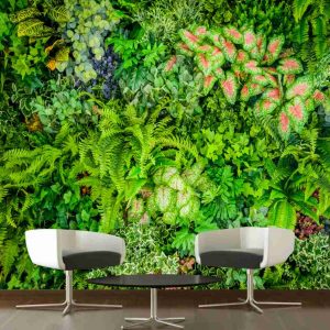 Painel Adesivo Parede Viva Folhagem Tropical GG769