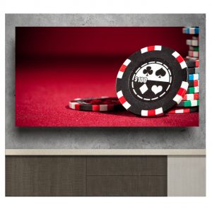 Painel Adesivo Poker Jogo de Cartas Cassino S34