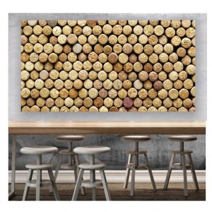 Painel Adesivo Rolha Vinho Bebida S137