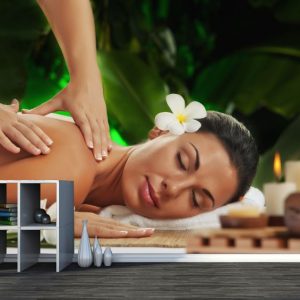 Painel Adesivo Massagem Estética Spa GG552