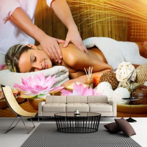 Painel Adesivo Massagem Estética Spa GG568