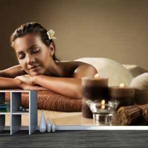 Painel Adesivo Massagem Estética Spa GG587
