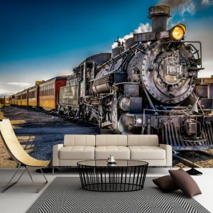 Painel Adesivo Trem Viagem Transporte GG225