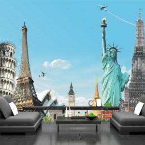 Painel Adesivo Cidade Viagem Turismo GG413