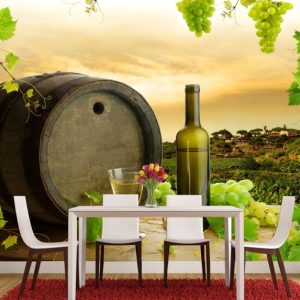 Painel Adesivo Cozinha Vinho Bar GG152