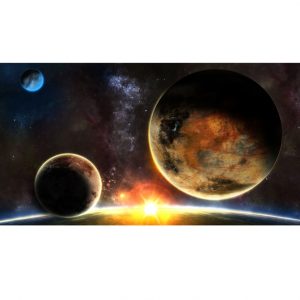 Painel Adesivo Sistema Solar Planetas Espaço M08