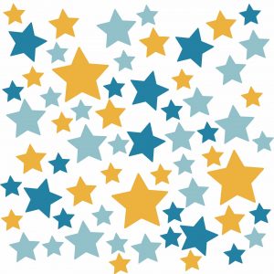 Adesivo Infantil Cartela Estrelas Céu C118