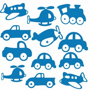 Adesivo Infantil Cartela Transporte Carro Avião C22