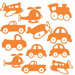 Adesivo Infantil Cartela Transporte Carro Avião C24